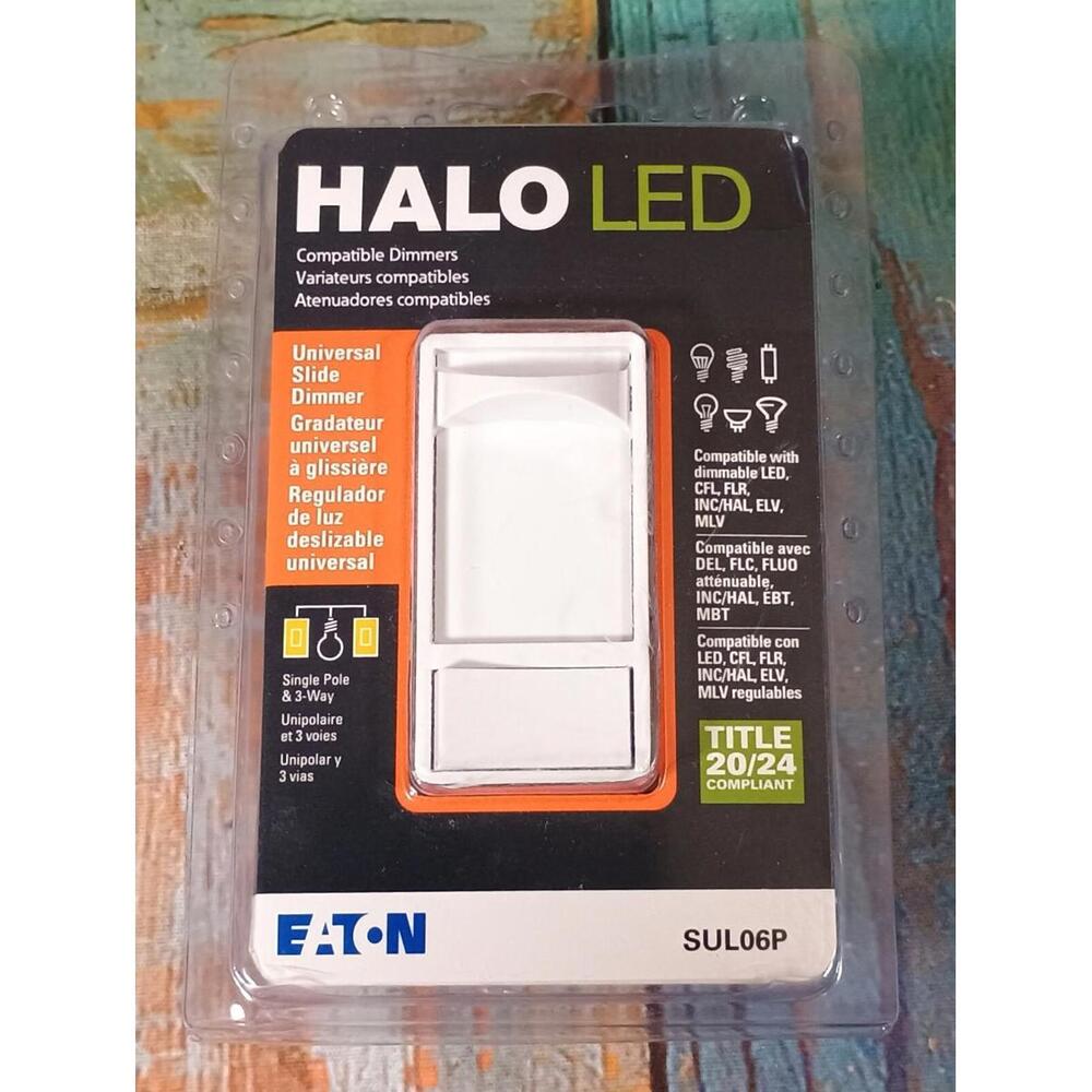 Eaton HALO LED Universal Slide‎ Dimmer Switch SUL06P